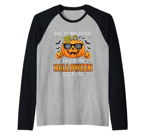 Süßer Kürbis Halloween Kostüm Herren Damen Lustig Halloween Raglan von Funny Halloween Shirts For Women Men Kids 2025