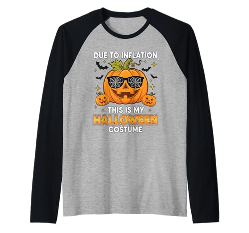 Süßer Kürbis Halloween Kostüm Herren Damen Lustig Halloween Raglan von Funny Halloween Shirts For Women Men Kids 2025