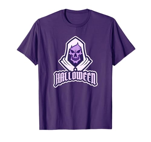 Lila Halloween T-Shirts für Männer Grim Reaper Halloween T-Shirt Lila Halloween T-Shirts für Männer Grim Reaper Halloween T-Shirt von Funny Halloween Shirts for Men Halloween Gifts