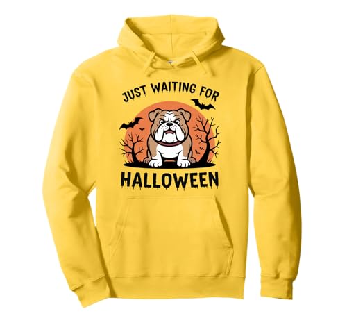 Just Waiting for Halloween Party Design Geschenk Männer Frauen Kinder Pullover Hoodie von Funny Halloween Spooky Season Fall Autumn Graphic