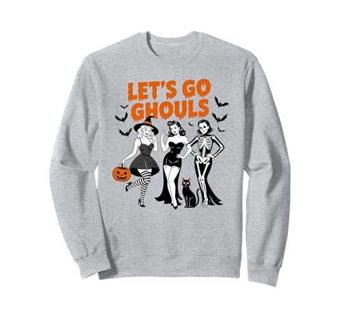 Let's Go Ghouls Halloween Party Design Geschenk Männer Frauen Kinder Sweatshirt von Funny Halloween Spooky Season Fall Autumn Graphic