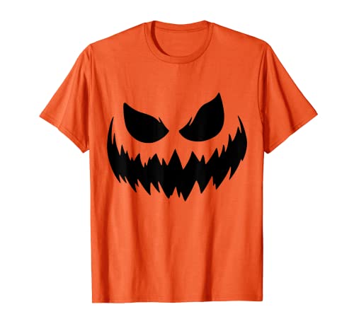 Halloween Kürbis Orange T-Shirt für Damen Herren Kinder T-Shirt von Funny Halloween TShirts Store
