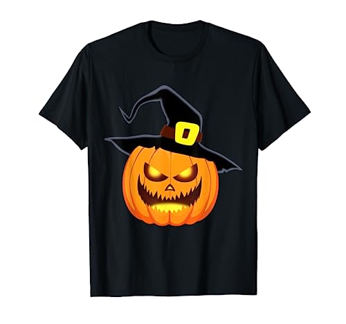 Scary Jack O Lantern Kürbis Halloween Frauen Männer Kinder T-Shirt von Funny Halloween TShirts Store
