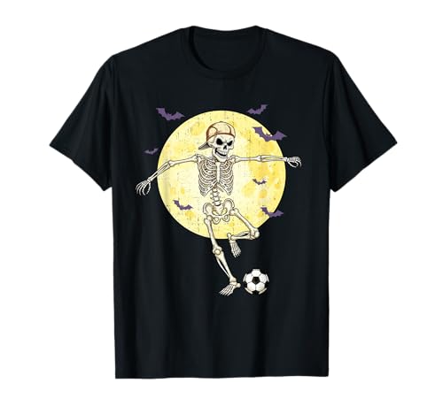 Lustiges Skelett spielt Fußball Lustig Halloween Männer Frauen T-Shirt Lustiges Skelett spielt Fußball Lustig Halloween Männer Frauen T-Shirt von Funny Halloween Tees for Men Women Kids.