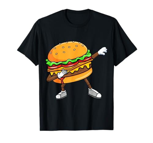 Lustige Hamburger-Kunst Kinder Männer Frauen Burger-Liebhaber niedlich Dabbing T-Shirt Lustige Hamburger-Kunst Kinder Männer Frauen Burger-Liebhaber niedlich Dabbing T-Shirt von Funny Hamburger Art Shirts & Merch