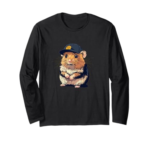Lässiges Hamster-Kopfbedeckungs-Kostüm für Erwachsene und Kinder Langarmshirt von Funny Hamster Cap