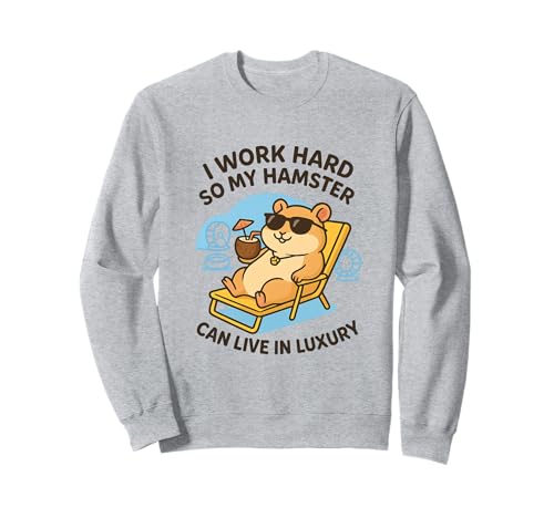 Lustiges Hamster-Besitzer-Shirt My Hamster Can Live in Luxury Kids Sweatshirt von Funny Hamster Owner Outfits And Gifts