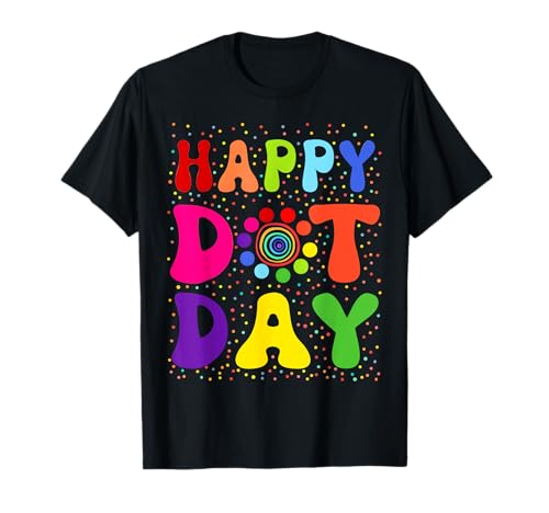 Happy Dot Day Kinder Bunte Mädchen Jungen T-Shirt von Funny Happy Dot Day Kids Colorful Girls Boys