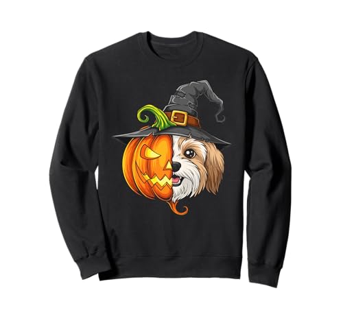 Havanesischer Kürbis Jack O Laterne Halloween Kinder Herren Damen Sweatshirt Havanesischer Kürbis Jack O Laterne Halloween Kinder Herren Damen Sweatshirt von Funny Havanese Lovers Halloween Pumpkin Outfits
