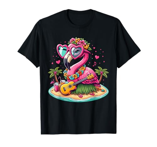 Flamingo Hawaii-Kostüm Kinder Sommer Urlaub Flamingo T-Shirt Flamingo Hawaii-Kostüm Kinder Sommer Urlaub Flamingo T-Shirt von Funny Hawaii Flamingo Summer Costume For Women Men