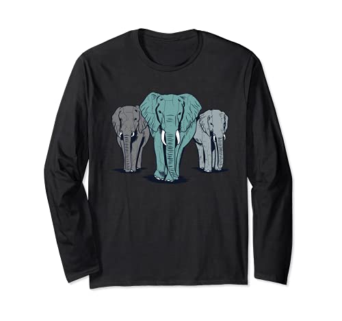 Elefanten-Herd Of Elephants Lustige Elefanten-Liebhaber Jungen Mädchen Grafik Langarmshirt Elefanten-Herd Of Elephants Lustige Elefanten-Liebhaber Jungen Mädchen Grafik Langarmshirt von Funny Herd Of Elephants Graphic & More