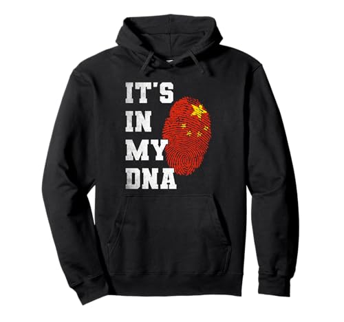 IT'S IN MY DNA China Flagge Fingerabdruck Chinesische Männer Frauen Kinder Pullover Hoodie IT'S IN MY DNA China Flagge Fingerabdruck Chinesische Männer Frauen Kinder Pullover Hoodie von Funny Heritage Designs