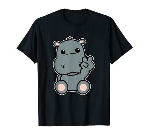 Nilpferd-Shirt für Kinder für Jungen oder Mädchen | niedliches Nilpferd-Geschenk T-Shirt von Funny Hippo Shirts