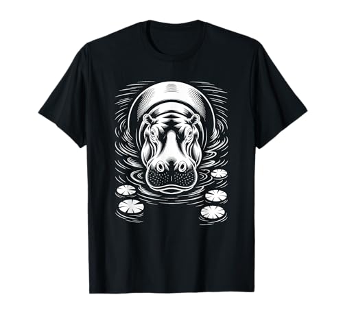 Niedliches Nilpferd-Zoo, Tierliebhaber, Geschenk für Erwachsene und Kinder T-Shirt Niedliches Nilpferd-Zoo, Tierliebhaber, Geschenk für Erwachsene und Kinder T-Shirt von Funny Hippopotamus Birthday Present Graphic Design