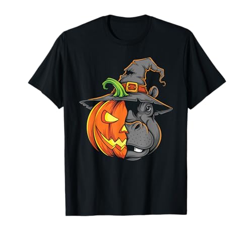 Hippo Kürbis Jack O Laterne Halloween Kinder Herren Damen T-Shirt Hippo Kürbis Jack O Laterne Halloween Kinder Herren Damen T-Shirt von Funny Hippopotamus Lover Halloween Pumpkin Outfits