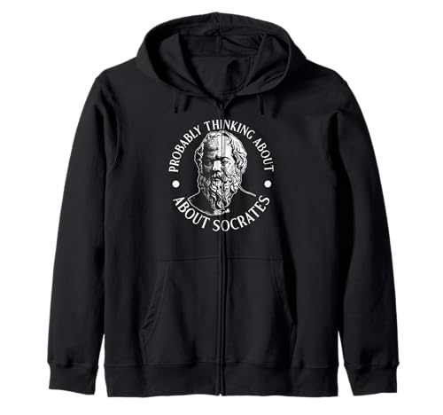 Wahrscheinlich Denken Sie an Sokrates lustig für Männer und Frauen. Kapuzenjacke Wahrscheinlich Denken Sie an Sokrates lustig für Männer und Frauen. Kapuzenjacke von Funny History Lover Products