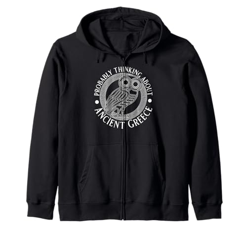Wahrscheinlich Denken Sie an das antike Griechenland lustig für Männer und Frauen. Kapuzenjacke Wahrscheinlich Denken Sie an das antike Griechenland lustig für Männer und Frauen. Kapuzenjacke von Funny History Lover Products