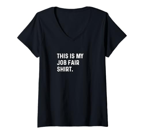 Damen Das ist mein Jobmeshirt - Recruiter Networking Resume Hire T-Shirt mit V-Ausschnitt Damen Das ist mein Jobmeshirt - Recruiter Networking Resume Hire T-Shirt mit V-Ausschnitt von Funny Hobby Event Show Fair Convention Job by RJ