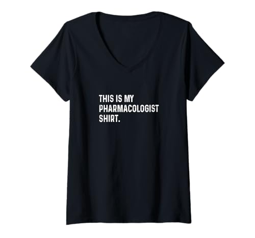 Damen This Is My Pharmakologe Shirt - Pharmakology Medicine Lab T-Shirt mit V-Ausschnitt Damen This Is My Pharmakologe Shirt - Pharmakology Medicine Lab T-Shirt mit V-Ausschnitt von Funny Hobby Event Show Fair Convention Job by RJ