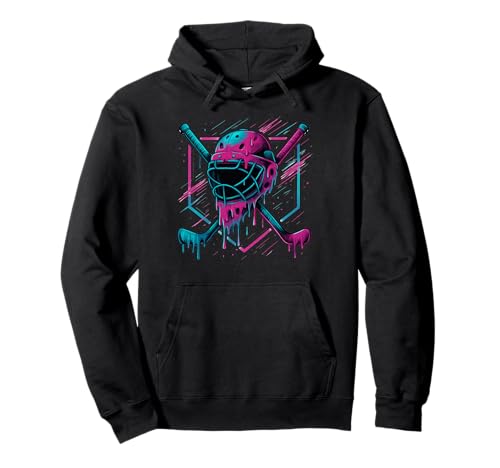 Retro Eishockey für Jungen Kinder und Jugendliche Hockey Drip Pullover Hoodie Retro Eishockey für Jungen Kinder und Jugendliche Hockey Drip Pullover Hoodie von Funny Hockey Dripping Ice Cream Desgin
