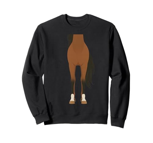 Lustiges braunes Pferd Erwachsene Kinder Männer Frauen Kostüm Halloween Sweatshirt Lustiges braunes Pferd Erwachsene Kinder Männer Frauen Kostüm Halloween Sweatshirt von Funny Horse Costume animal