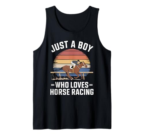 Herren Nur EIN Junge, der Pferderennen liebt, Sport, Pferderennen für Kinder Tank Top Herren Nur EIN Junge, der Pferderennen liebt, Sport, Pferderennen für Kinder Tank Top von Funny Horse Racing Apparel for Men Women
