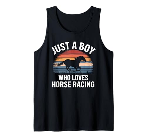 Herren Nur EIN Junge, der Pferderennen liebt Jockey Pferderennen für Kinder Tank Top Herren Nur EIN Junge, der Pferderennen liebt Jockey Pferderennen für Kinder Tank Top von Funny Horse Racing Apparel for Men Women