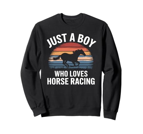 Nur EIN Junge, der Pferderennen liebt Jockey Pferderennen für Kinder Sweatshirt Nur EIN Junge, der Pferderennen liebt Jockey Pferderennen für Kinder Sweatshirt von Funny Horse Racing Apparel for Men Women