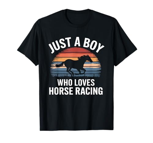 Nur EIN Junge, der Pferderennen liebt Jockey Pferderennen für Kinder T-Shirt Nur EIN Junge, der Pferderennen liebt Jockey Pferderennen für Kinder T-Shirt von Funny Horse Racing Apparel for Men Women