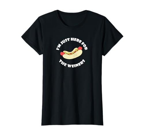 Just Here For The Weiners Lustiges Hot Dog Foodie Girl-Shirt T-Shirt Just Here For The Weiners Lustiges Hot Dog Foodie Girl-Shirt T-Shirt von Funny Hot Dog Lover Foodie Gifts