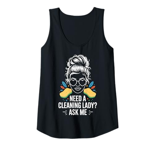Damen Putzfrau Housekeeping Lustiges Putzen Tank Top von Funny Housekeeping Cool Cleaning Design