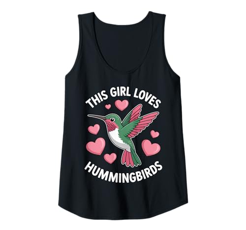 Damen Kolibri-Mädchen, lustiger Kolibri Tank Top Damen Kolibri-Mädchen, lustiger Kolibri Tank Top von Funny Hummingbirds Cute Hummingbird Design