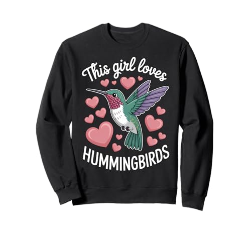Kolibri-Mädchen, lustiger Kolibri Sweatshirt von Funny Hummingbirds Cute Hummingbird Designs