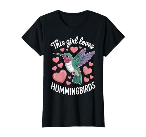 Kolibri-Mädchen, lustiger Kolibri T-Shirt Kolibri-Mädchen, lustiger Kolibri T-Shirt von Funny Hummingbirds Cute Hummingbird Designs