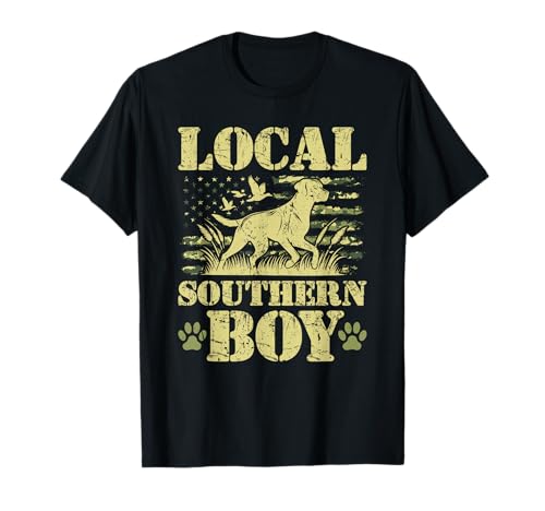 Local Southern Boy Local Boy Jagdhund T-Shirt Local Southern Boy Local Boy Jagdhund T-Shirt von Funny Hunting Dog Apparel