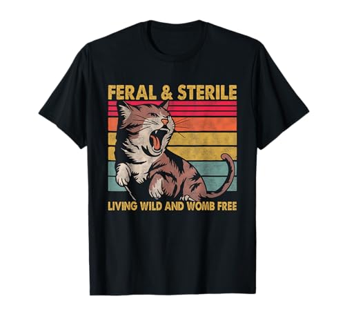 Wilde und sterile Hysterektomie Uterus Frauen lustige Katze T-Shirt Wilde und sterile Hysterektomie Uterus Frauen lustige Katze T-Shirt von Funny Hysterectomy Surgery Recovery Womens Designs