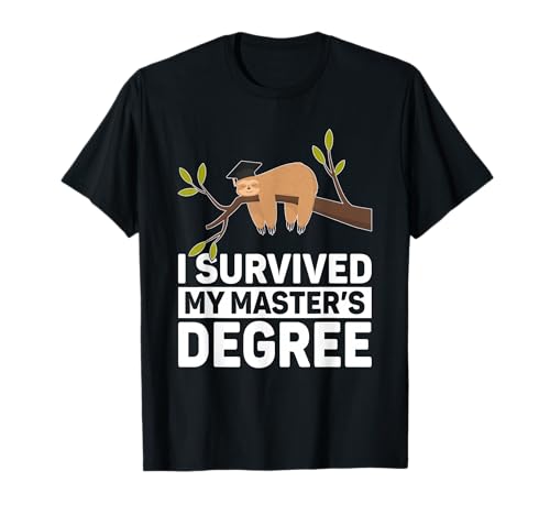 Masters Degree Faultier for MBA Education Men Women Graduation T-Shirt Masters Degree Faultier for MBA Education Men Women Graduation T-Shirt von Funny I Survived My Master's Degree