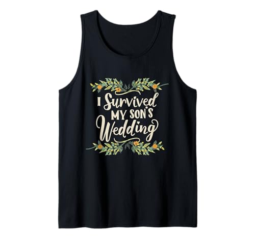 Ich Habe die Hochzeit meines Sohnes überlebt Elterlicher Triumph Mama Papa Floral Tank Top Ich Habe die Hochzeit meines Sohnes überlebt Elterlicher Triumph Mama Papa Floral Tank Top von Funny I Survived My Son's Wedding Gifts & Apparel