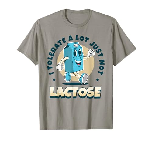 Lustig, ich toleriere viel, nur nicht laktoseintolerante Männer Frauen T-Shirt Lustig, ich toleriere viel, nur nicht laktoseintolerante Männer Frauen T-Shirt von Funny I Tolerate A lot Just Not Lactose
