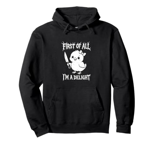 Zuallererst bin ich ein entzückendes süßes Mädchen mit einem Messer Pullover Hoodie Zuallererst bin ich ein entzückendes süßes Mädchen mit einem Messer Pullover Hoodie von Funny I'm a Delight Tees and Gifts