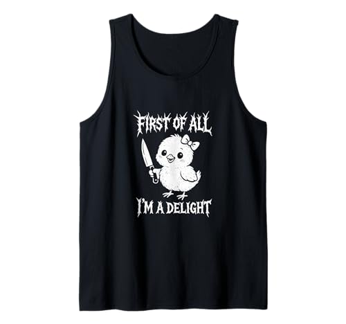 Zuallererst bin ich ein entzückendes süßes Mädchen mit einem Messer Tank Top Zuallererst bin ich ein entzückendes süßes Mädchen mit einem Messer Tank Top von Funny I'm a Delight Tees and Gifts