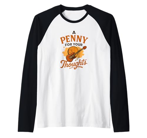 A Penny for your Thoughts Kostüm für Erwachsene und Kinder Raglan von Funny Idiom Outfit