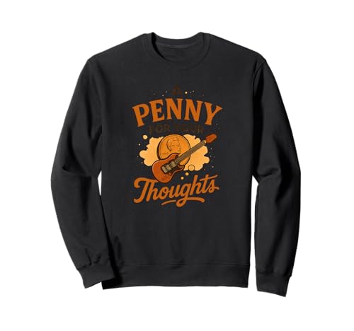 A Penny for your Thoughts Kostüm für Erwachsene und Kinder Sweatshirt von Funny Idiom Outfit