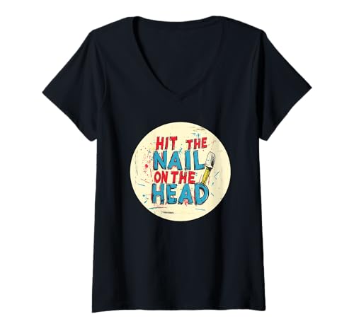 Damen Hübsches Rede-Kostüm für Idiom-Liebhaber T-Shirt mit V-Ausschnitt von Funny Idiom Outfit