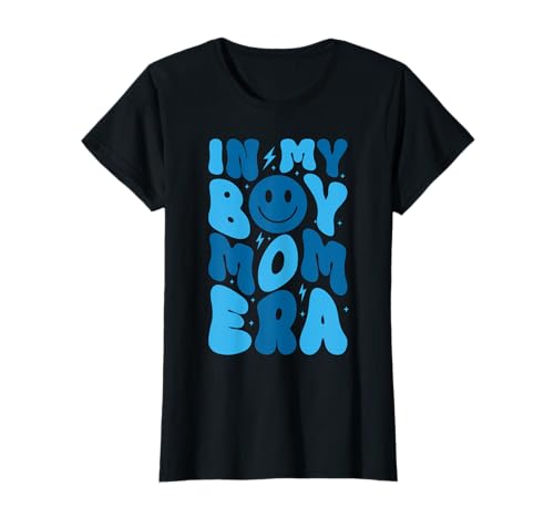 In My Boy Mom Era Groovy Retro Lustig Muttertag Frauen T-Shirt In My Boy Mom Era Groovy Retro Lustig Muttertag Frauen T-Shirt von Funny In My Mama Era Lover Groovy Retro Gifts