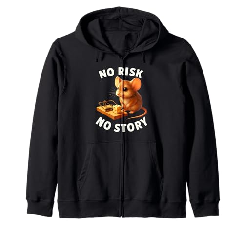 No Risk No Story Cute Mouse Motivationsgeschenk für Herren und Damen Kapuzenjacke No Risk No Story Cute Mouse Motivationsgeschenk für Herren und Damen Kapuzenjacke von Funny Inspirational Rat Birthday Holiday Present