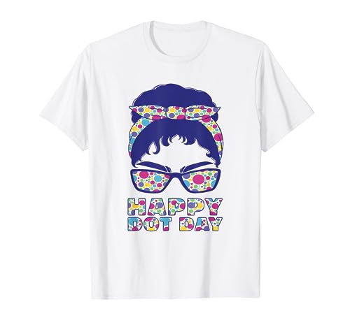 Alles Gute zum Internationalen Tag mit Punkten und Punkten für Mädchen mit Punktmuster T-Shirt Alles Gute zum Internationalen Tag mit Punkten und Punkten für Mädchen mit Punktmuster T-Shirt von Funny International Dot Day Shirt
