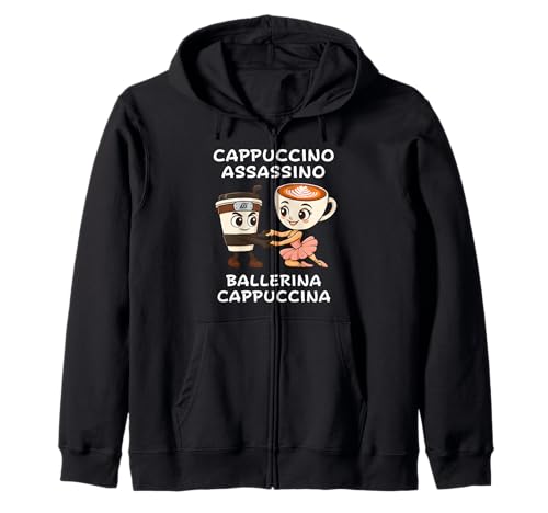 Cappuccino Assassino Ballerina Italienisch Brainrot Meme Kinder Kapuzenjacke Cappuccino Assassino Ballerina Italienisch Brainrot Meme Kinder Kapuzenjacke von Funny Internet Humor Birthday or Couple Matching