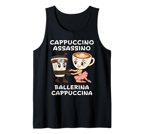 Cappuccino Assassino Ballerina Italienisch Brainrot Meme Kinder Tank Top Cappuccino Assassino Ballerina Italienisch Brainrot Meme Kinder Tank Top von Funny Internet Humor Birthday or Couple Matching