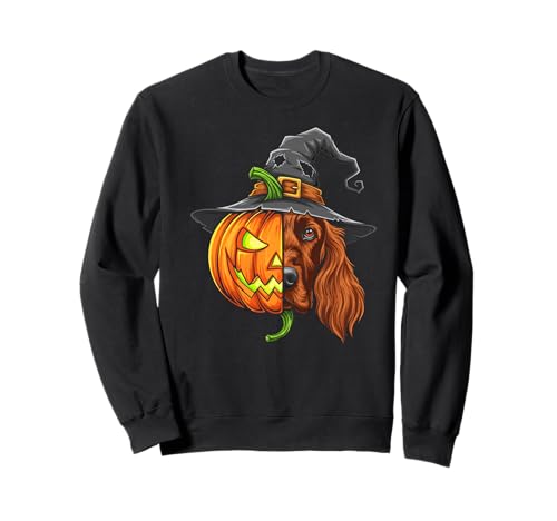 Irish Setter Kürbis Jack O Laterne Halloween Herren Damen Sweatshirt Irish Setter Kürbis Jack O Laterne Halloween Herren Damen Sweatshirt von Funny Irish Setter Lover Halloween Pumpkin Outfits